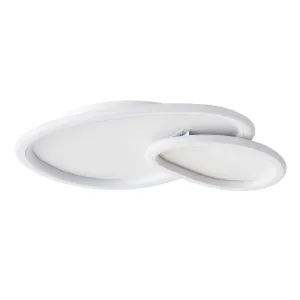 2-Lights Modern Dimmable Cloud Shape LED Flush Mount Lighting
