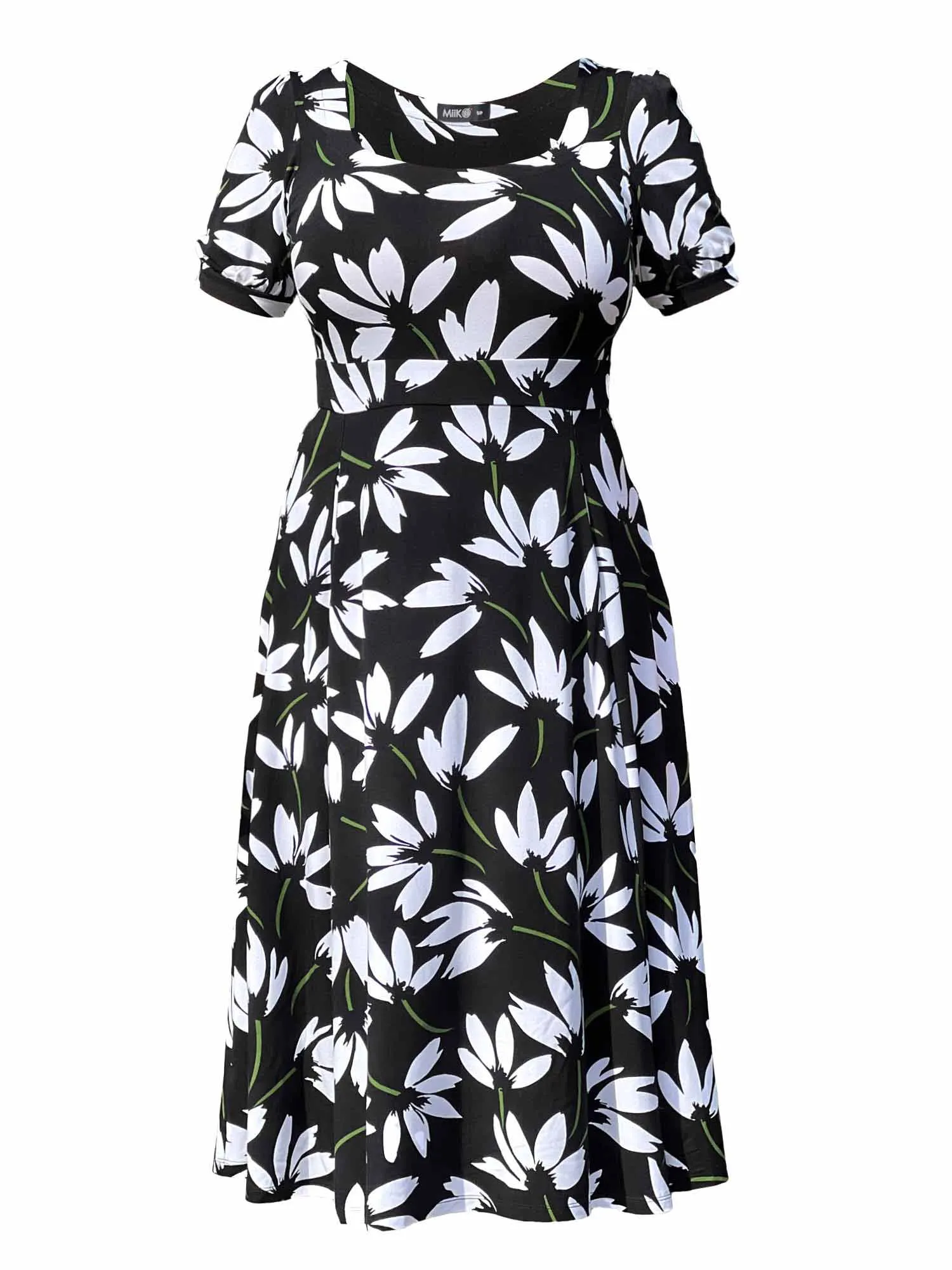 Anika puff sleeve midi dress - FINAL SALE