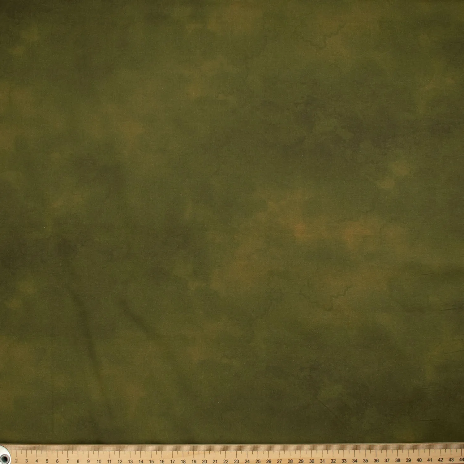 Cloudy Marble Collection #09 Olive Green Watercolour Shading Cotton Prints
