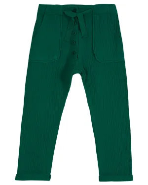 Cotton Gauze Pants - Haricot