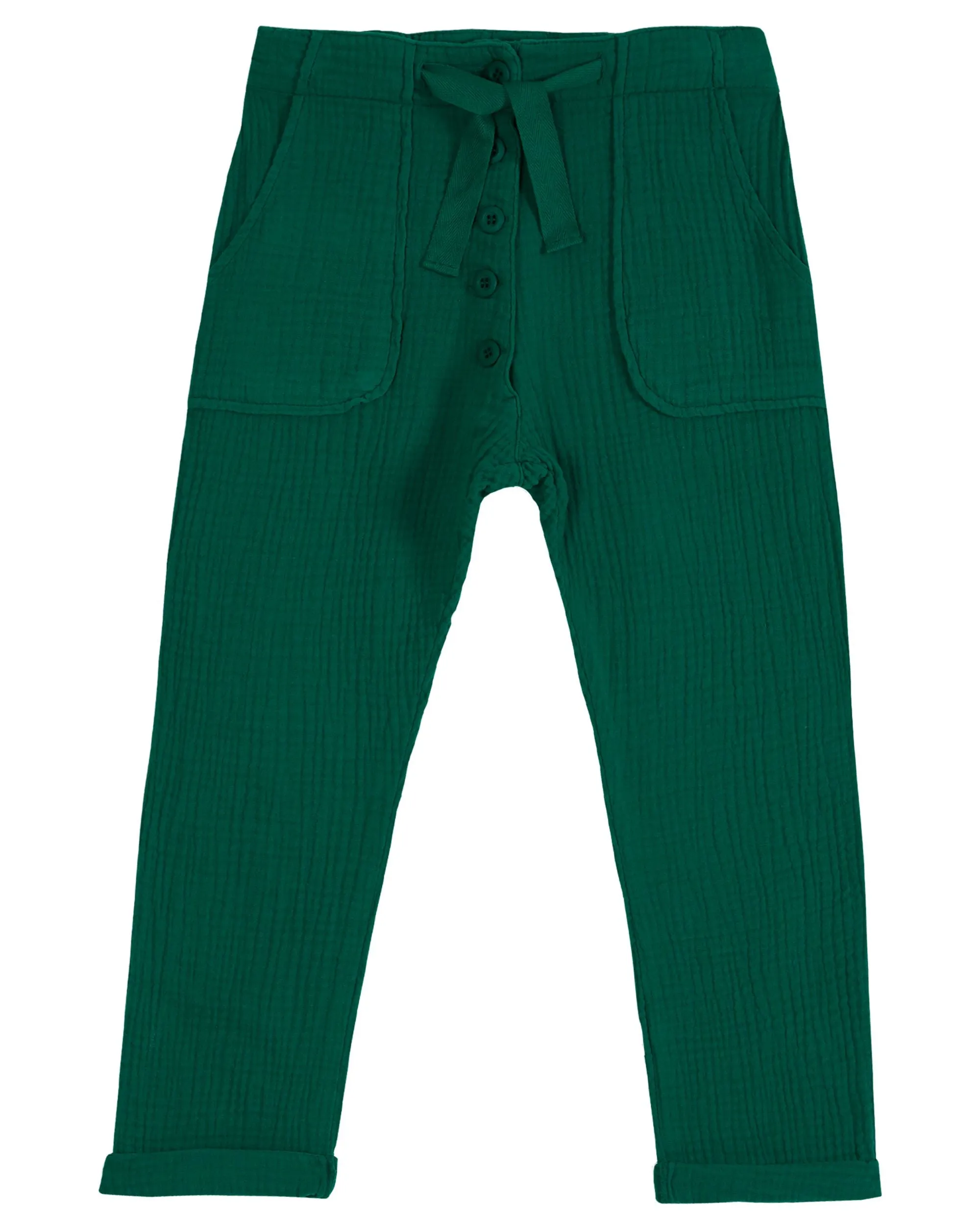 Cotton Gauze Pants - Haricot