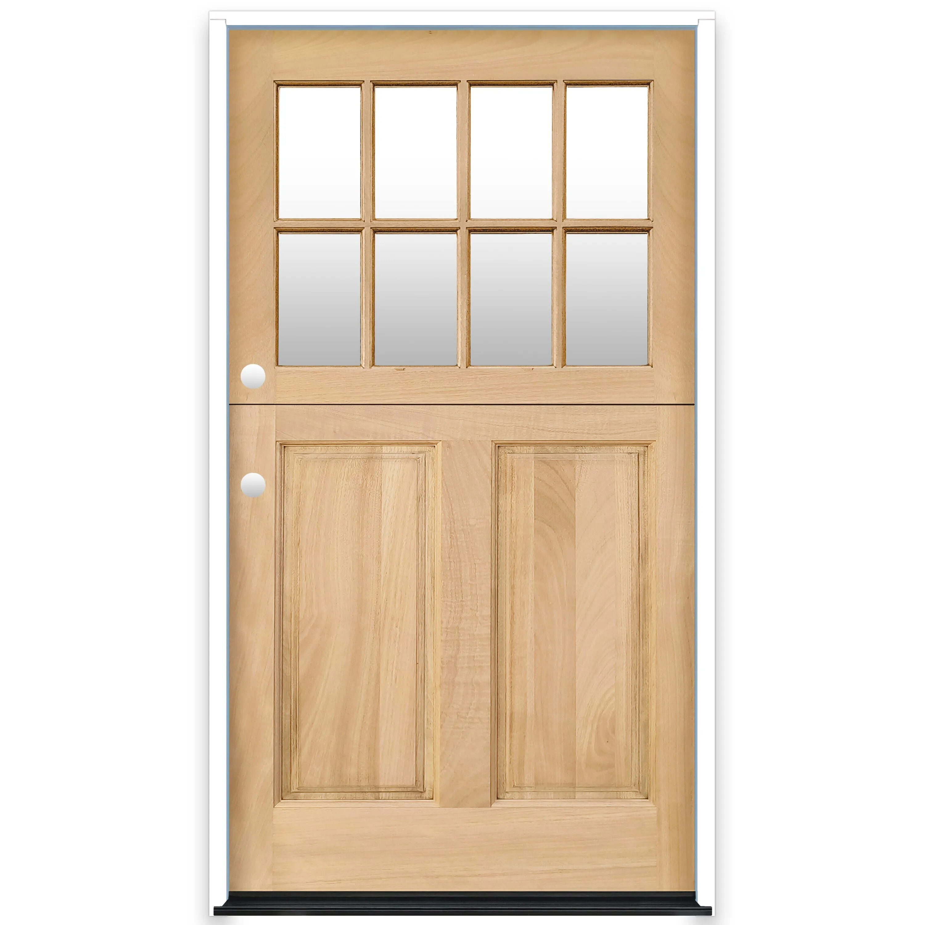 Creative Entryways 4-9/16-in Wood 2/3 Lite Right-Hand Inswing Prehung Dutch Door