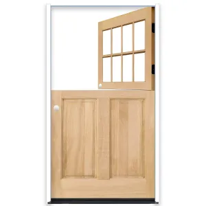 Creative Entryways 4-9/16-in Wood 2/3 Lite Right-Hand Inswing Prehung Dutch Door