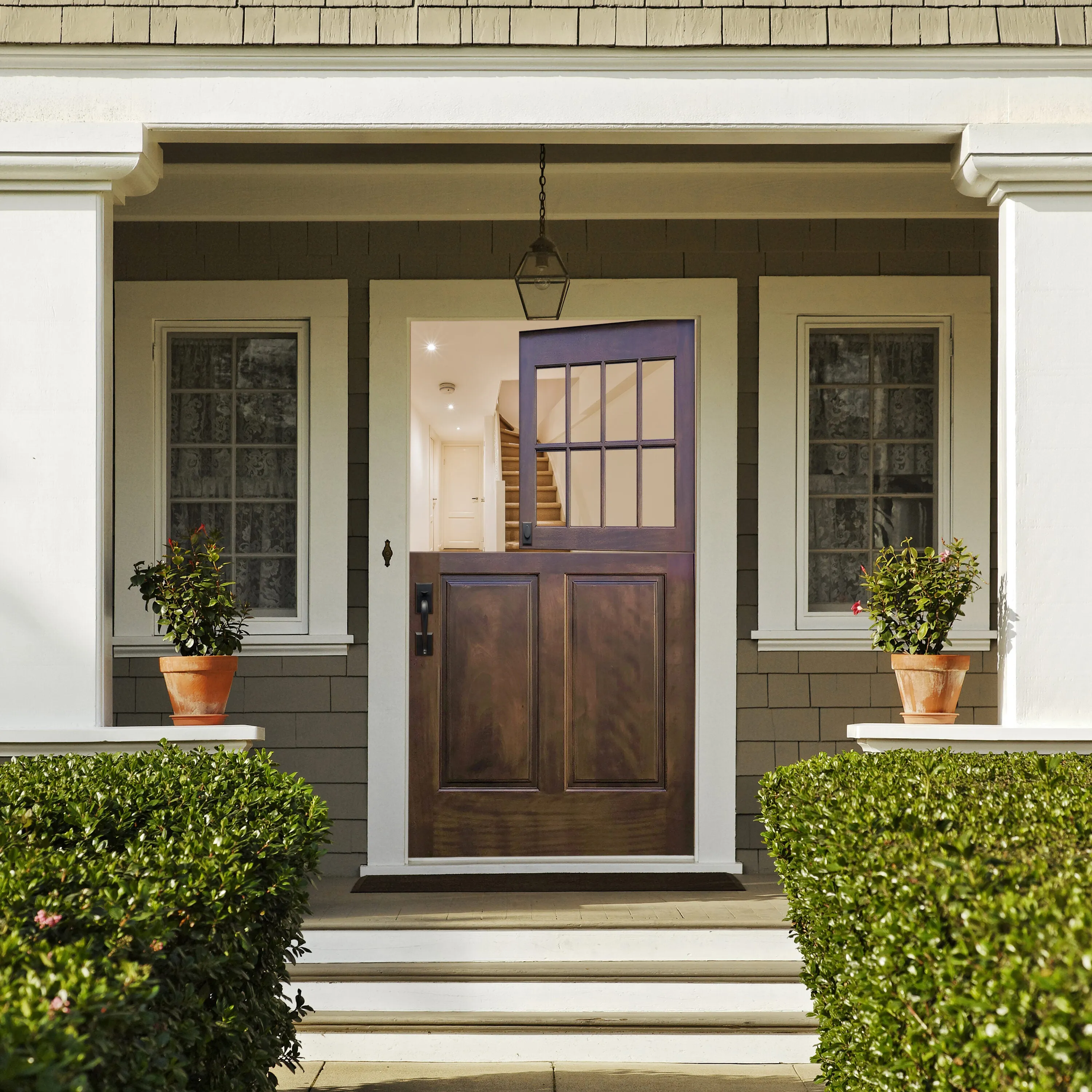 Creative Entryways 4-9/16-in Wood 2/3 Lite Right-Hand Inswing Prehung Dutch Door