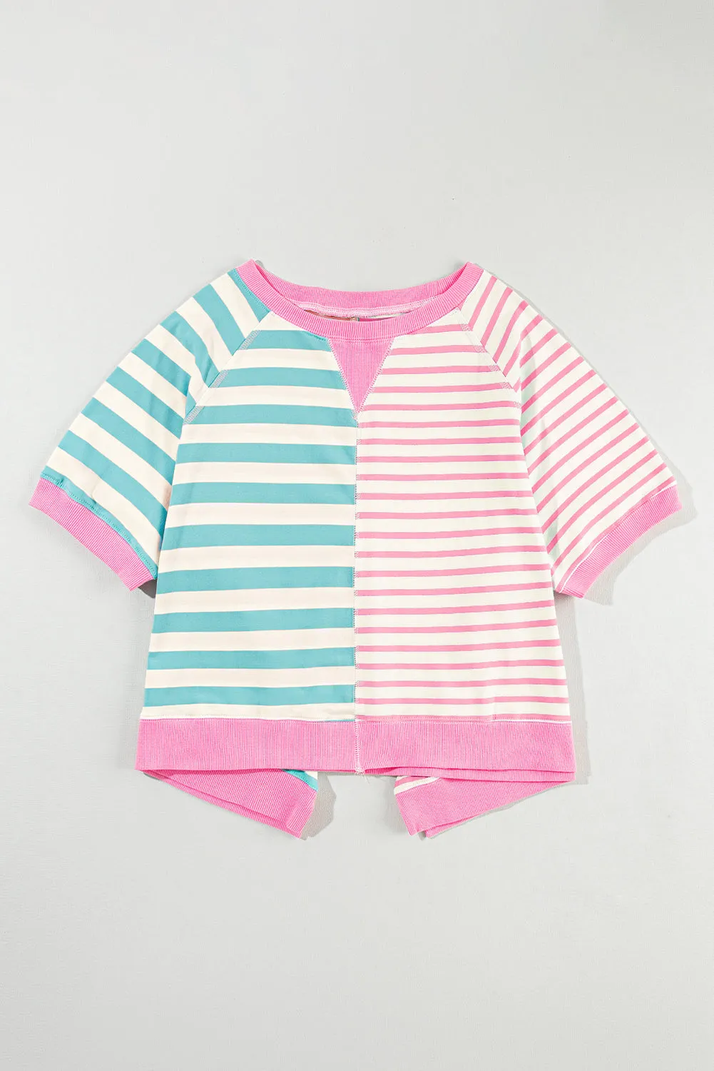 Flowy Tunic Top - Pink and Blue