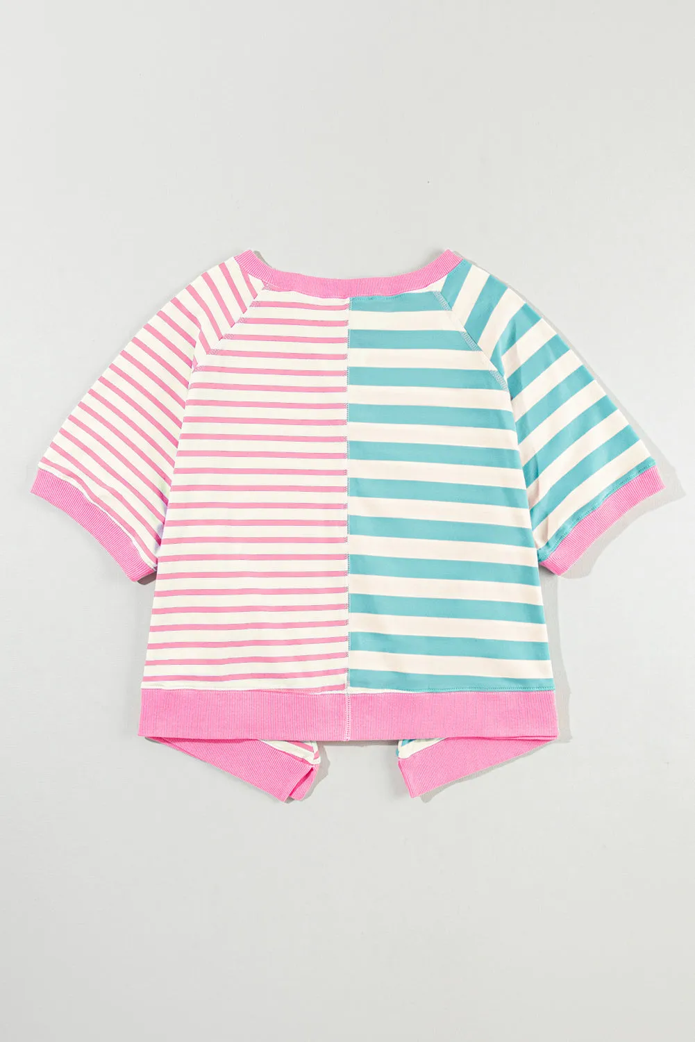Flowy Tunic Top - Pink and Blue