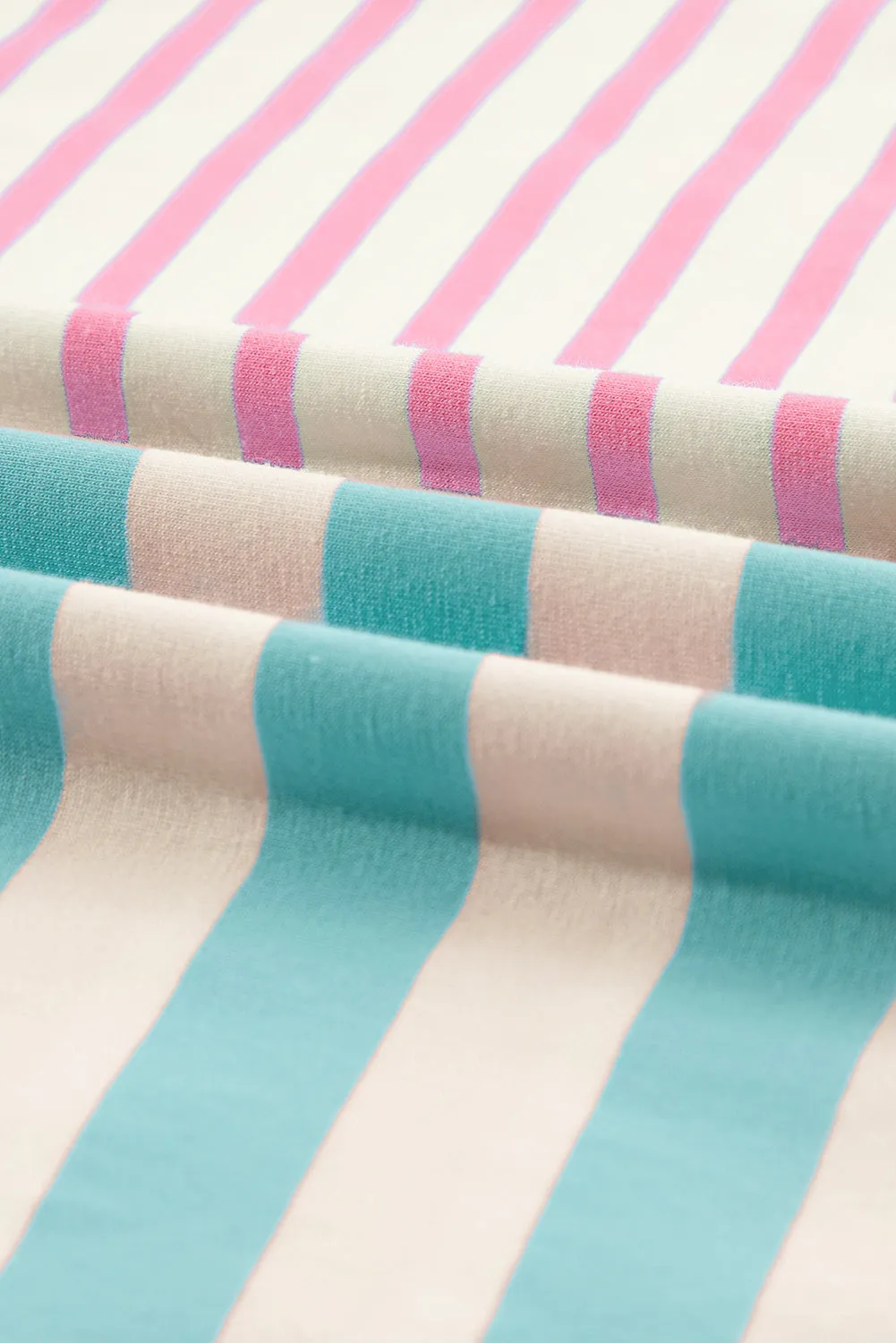 Flowy Tunic Top - Pink and Blue