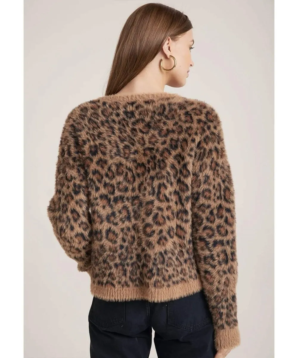 Fuzzy Cheetah Crewneck