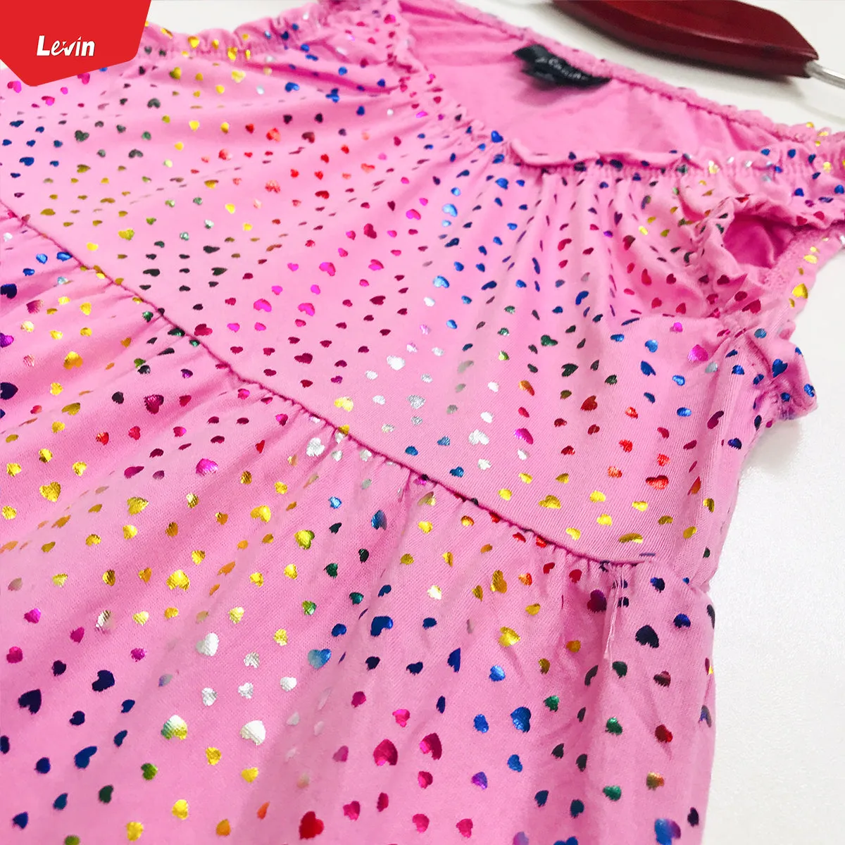 Girls Printed Summer Round Neck Sleeveless Dress
