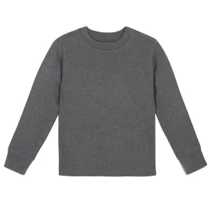 Gray Classic Long Sleeve Tee Shirt