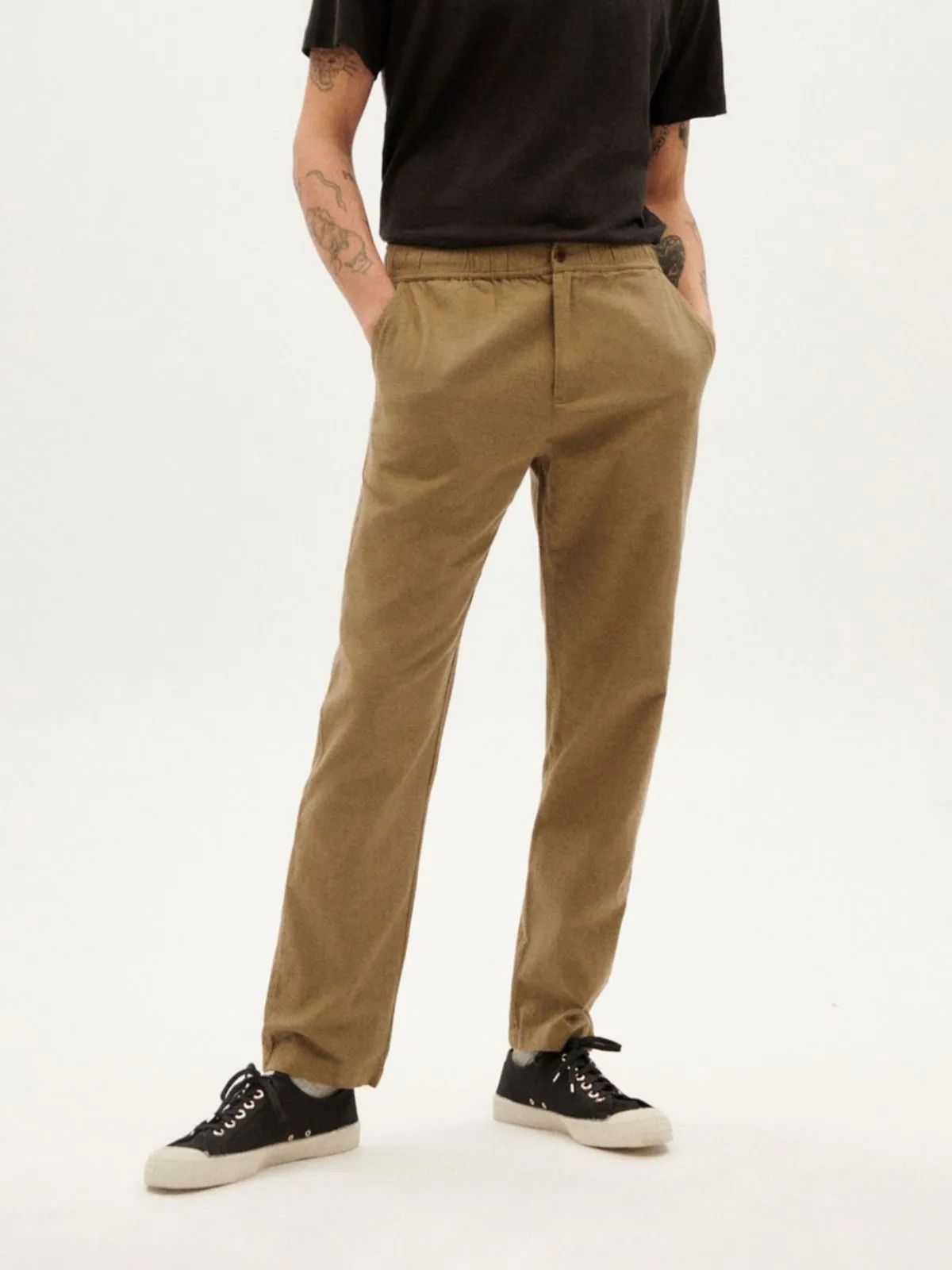Green Travel Pants Thinking MU