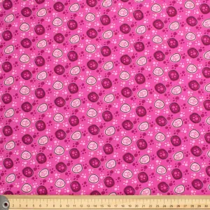 Happy Animal Collection Pink Dog Paws Cotton Prints