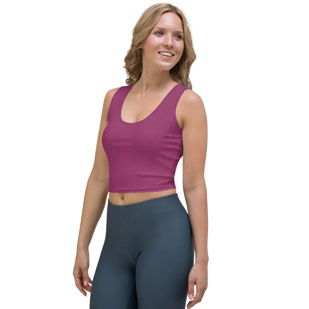 Hibiscus Purple Crop Top