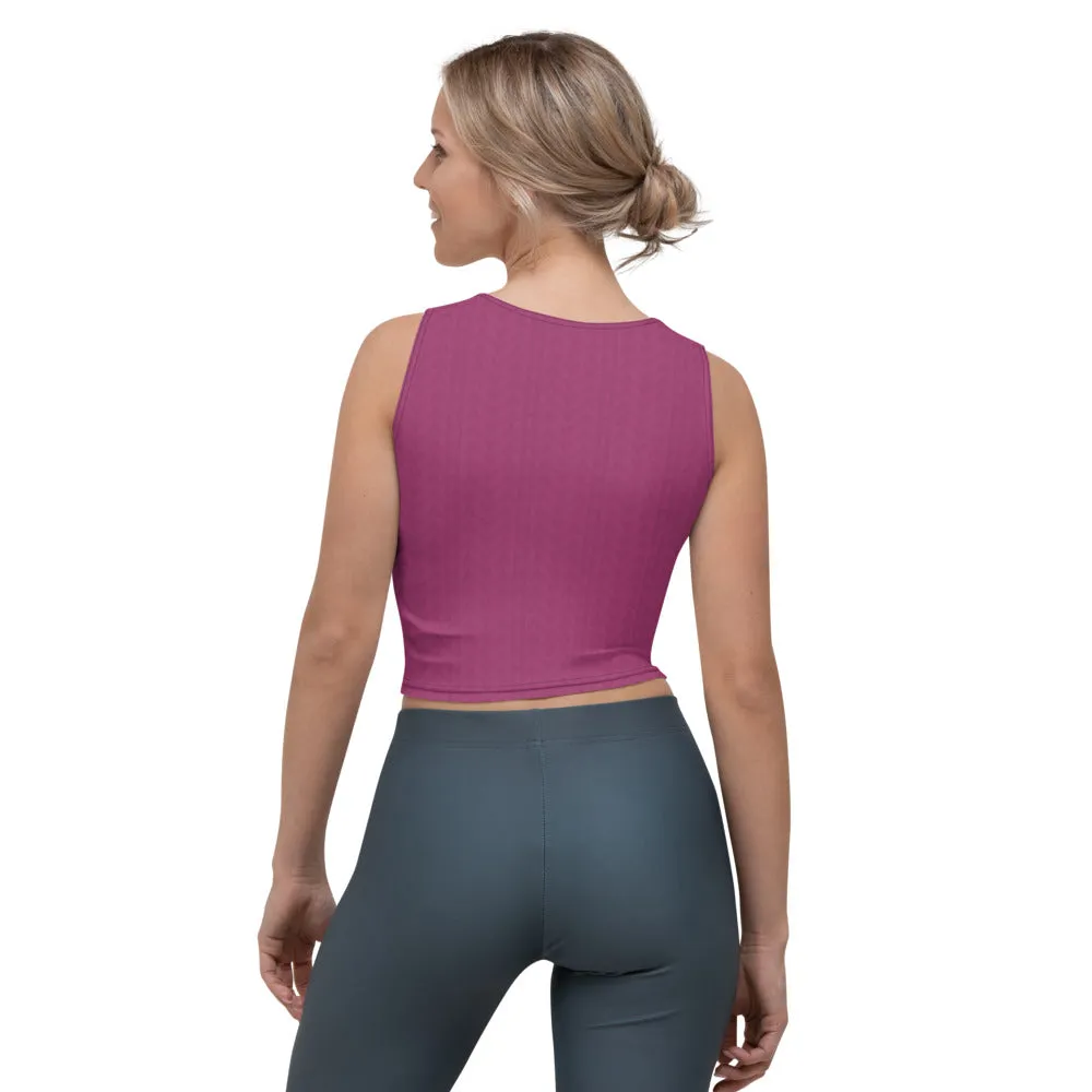 Hibiscus Purple Crop Top