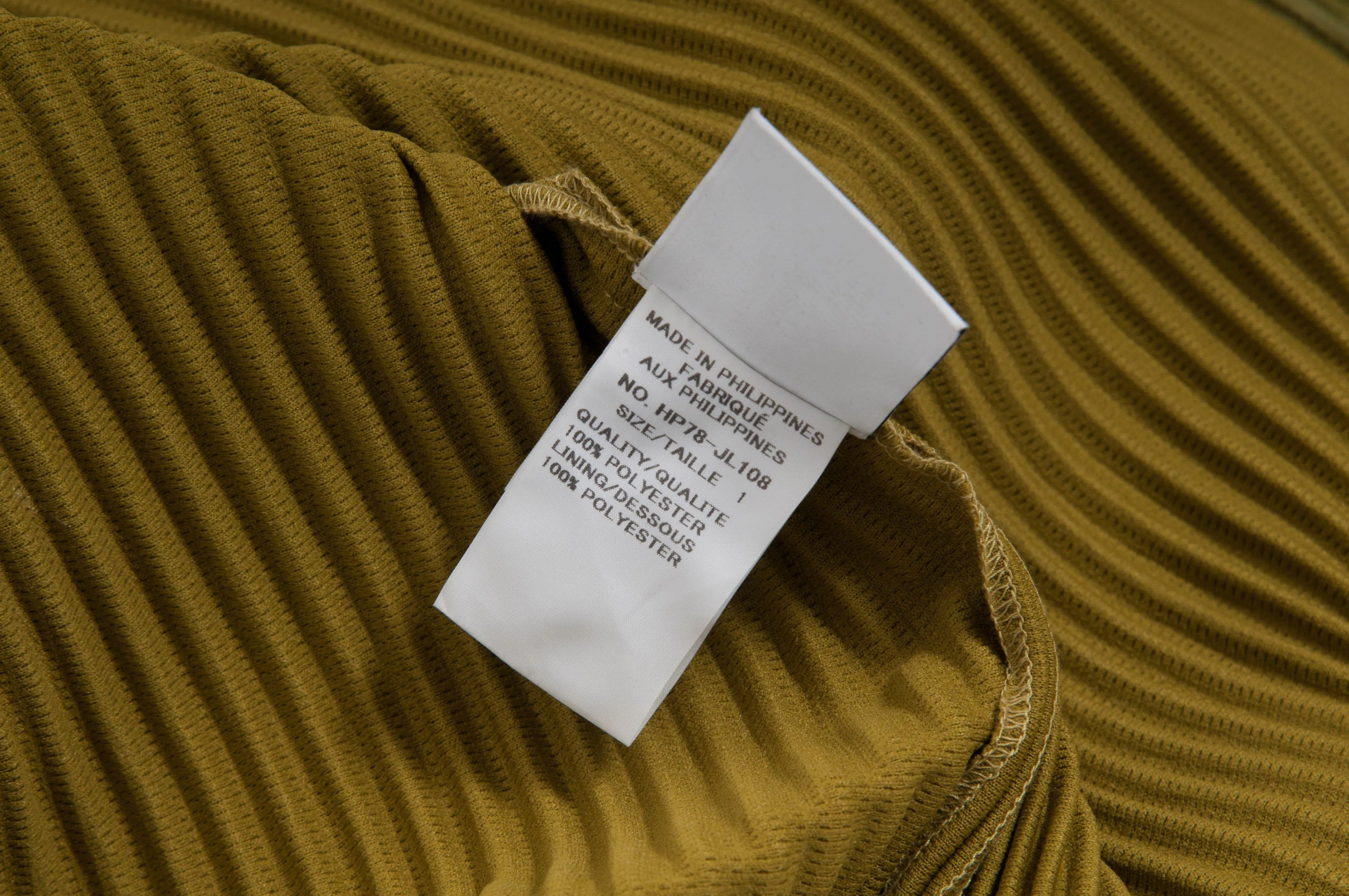 Homme Plisse Mustard Green Hooded Jacket