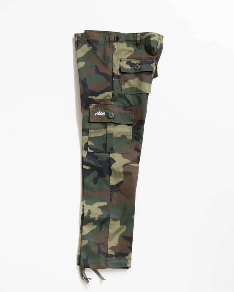 Junior Adre Cargo Pants - Woodland Camo