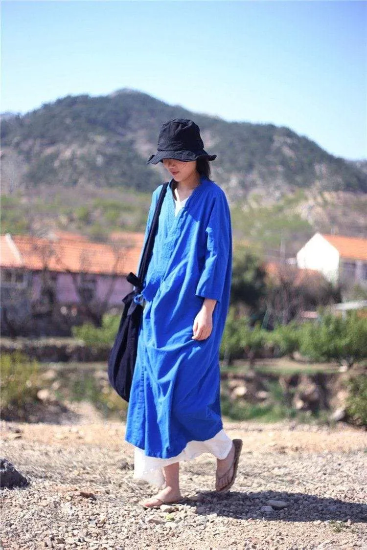 Long Linen Wrap Cardigan  | Zen