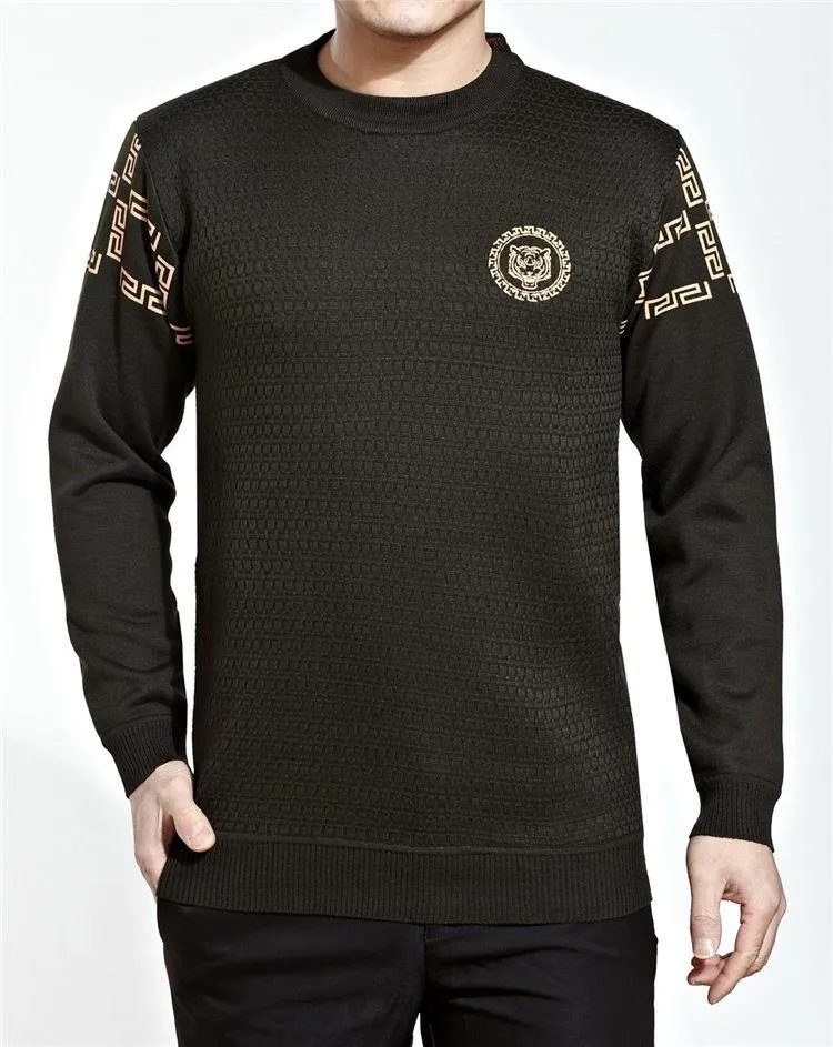 Man's Long Sleeve O-Neck Sweater