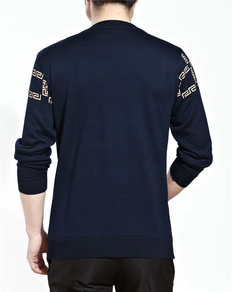 Man's Long Sleeve O-Neck Sweater