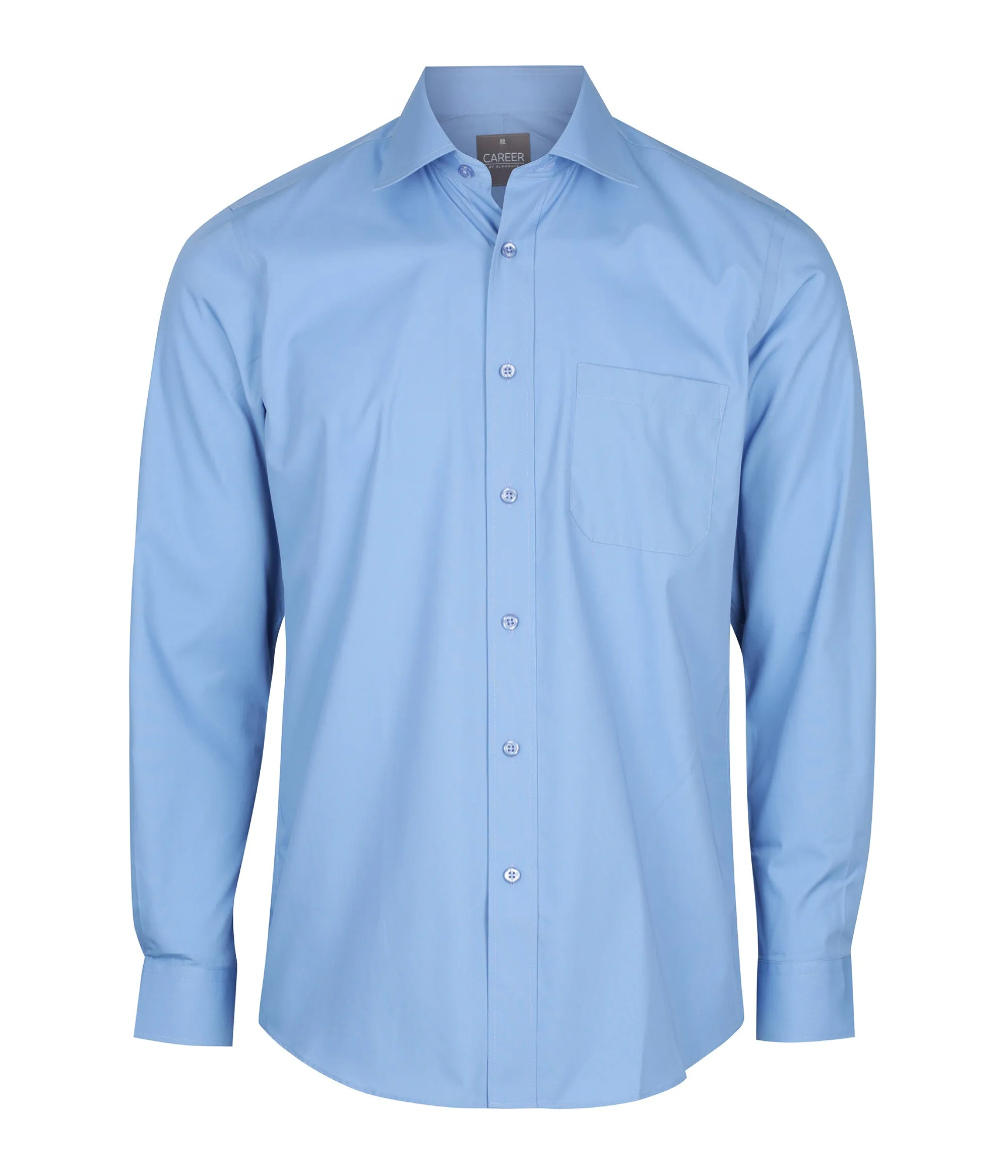 Men's Premium Poplin Long Sleeve Shirt - 1272L (4 colours)