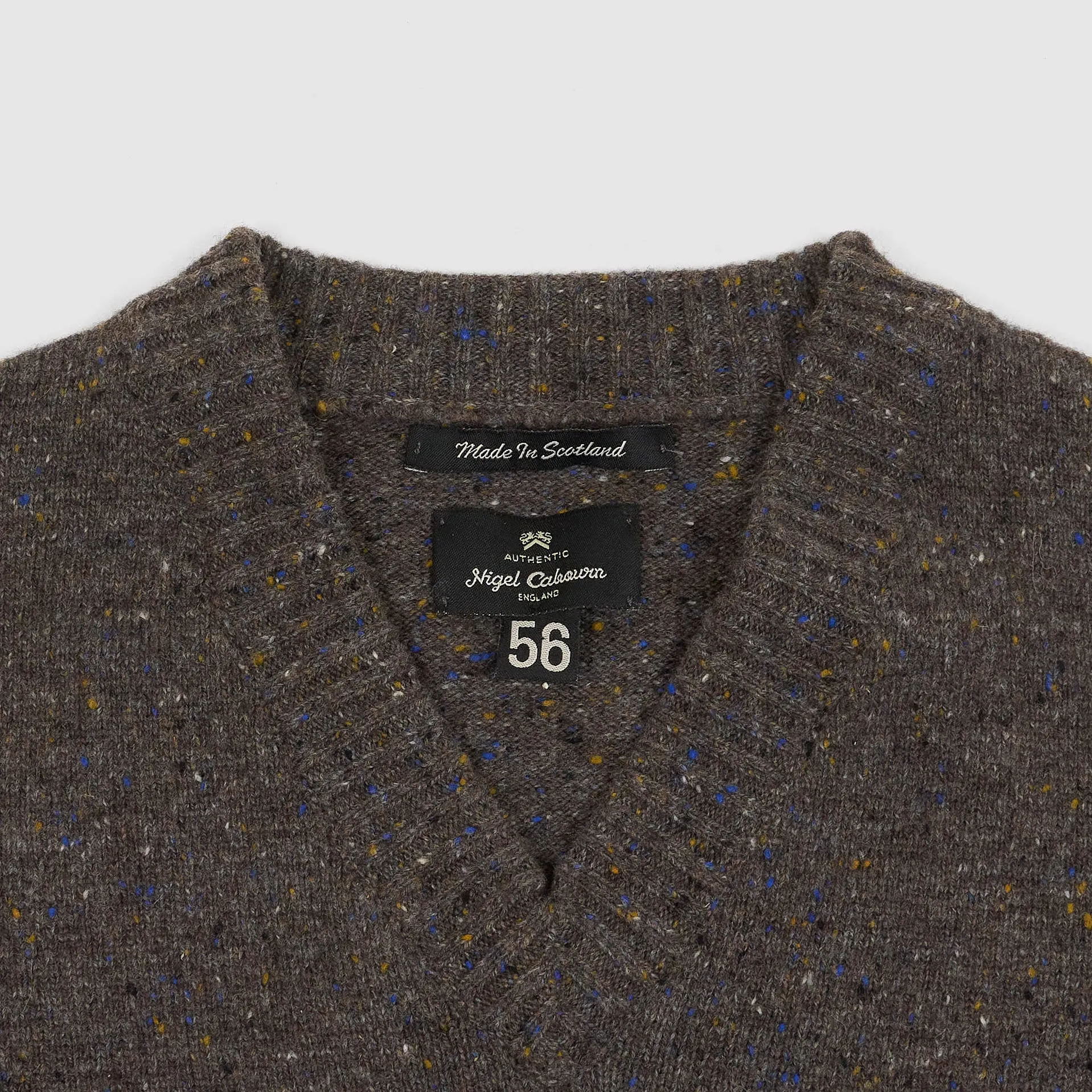 Nigel Cabourn V-Neck Wool Jumper