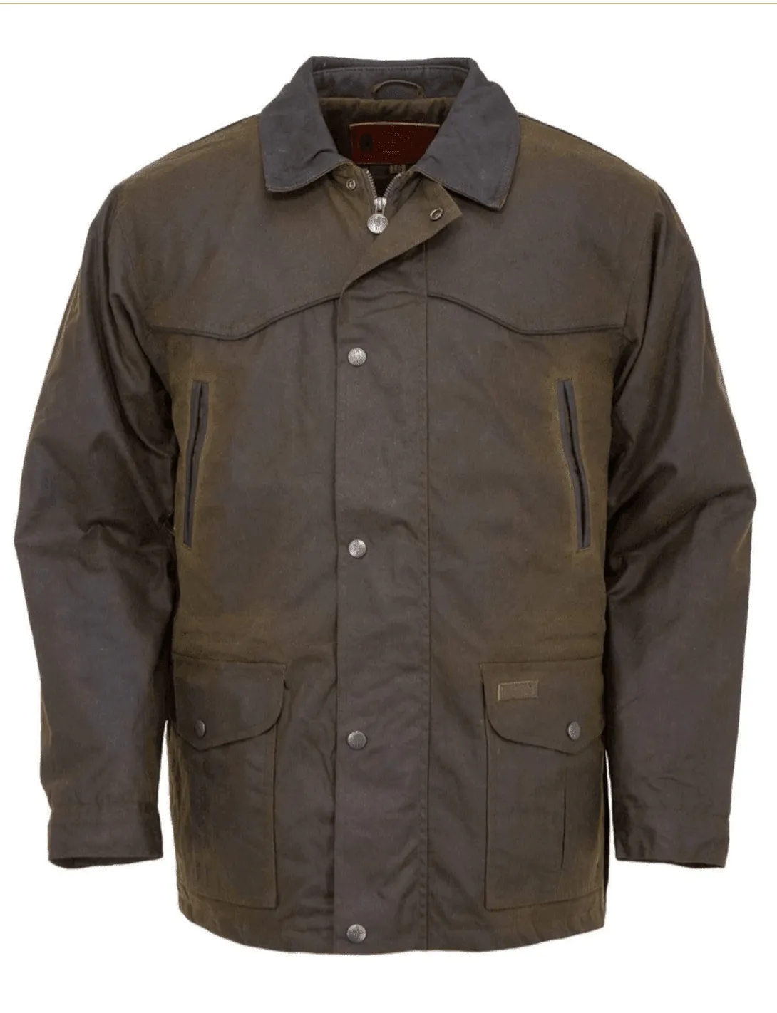 Outback Trading Company Men’s Brown Pathfinder Oilskin Coat Jacket 2707-BRN