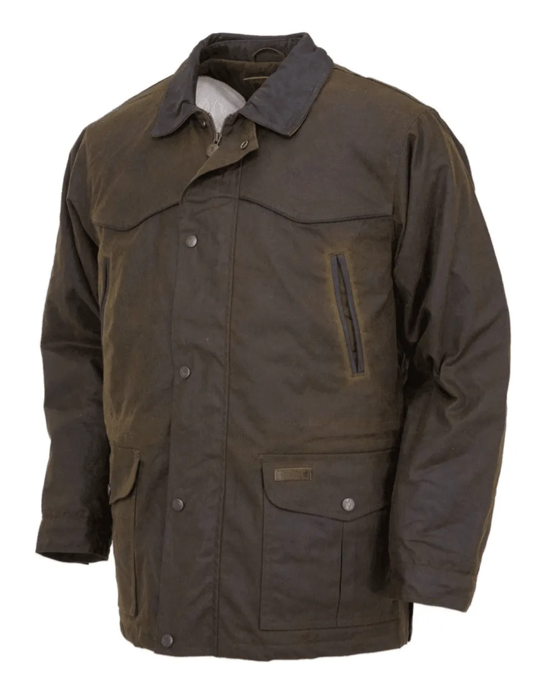 Outback Trading Company Men’s Brown Pathfinder Oilskin Coat Jacket 2707-BRN