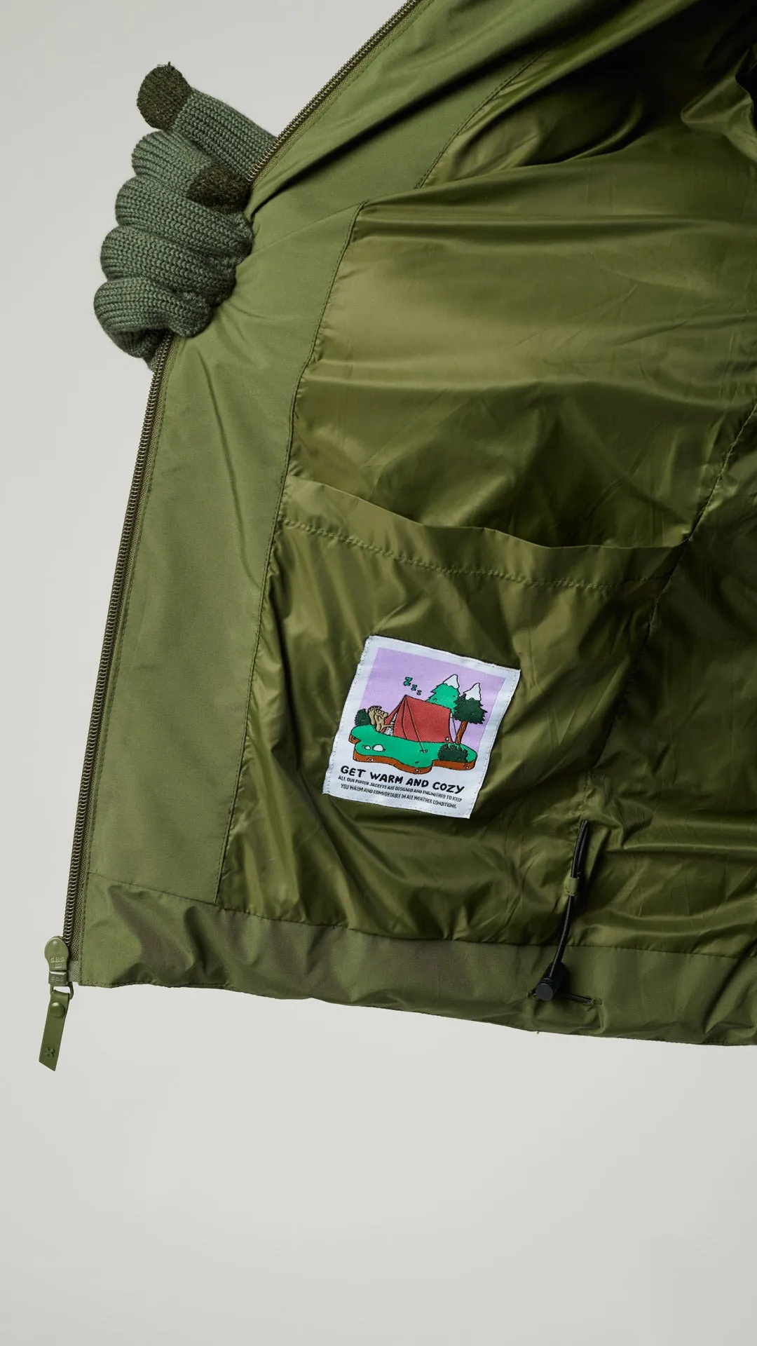 PUFFER PARKA NEST CAQUI