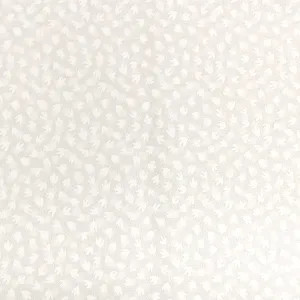 Quilter's Own White Leaf Cotton Prints