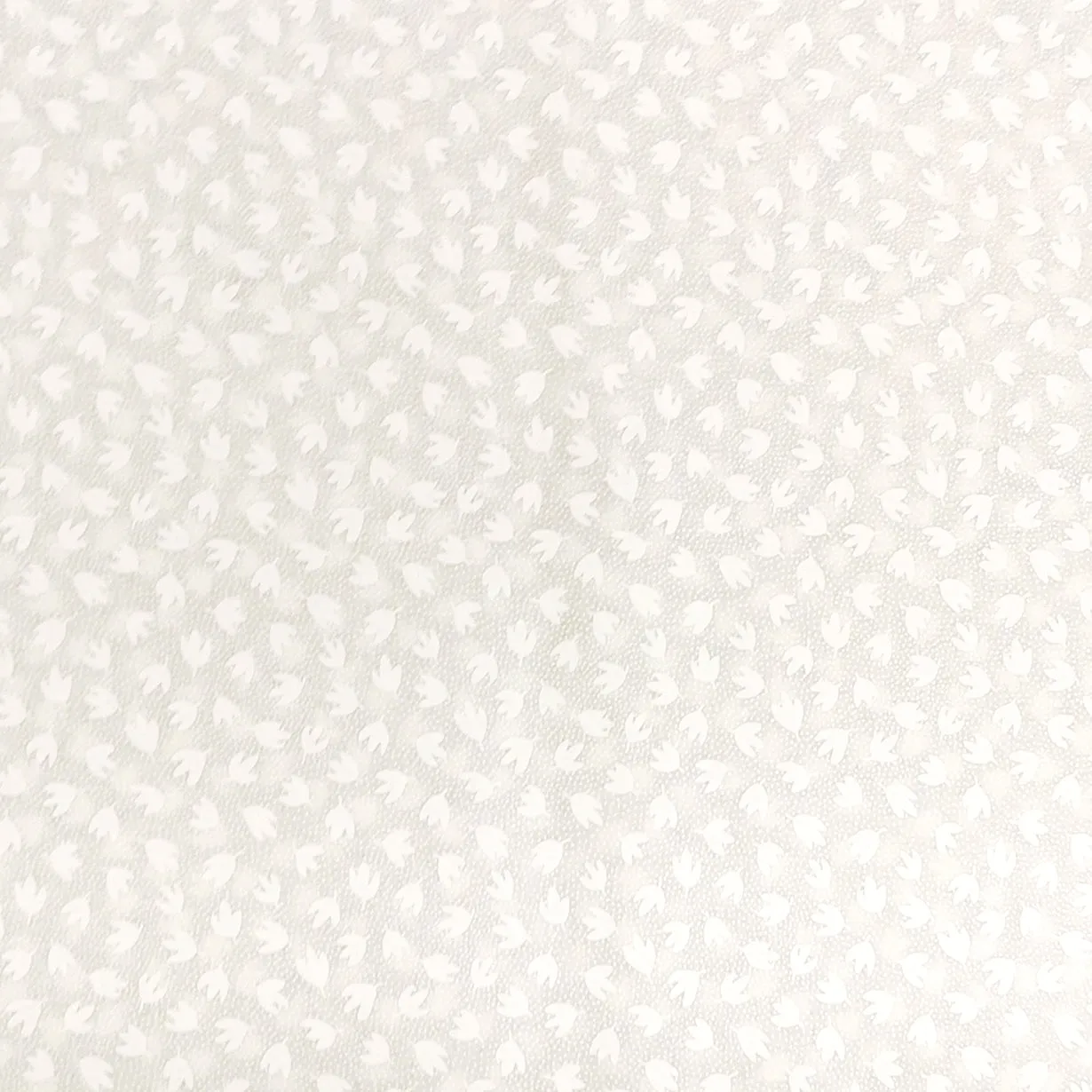 Quilter's Own White Leaf Cotton Prints