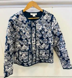 Rachel Zoe Floral Quilted Jacket - Size Large