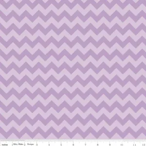 Riley Blake Designs Small Chevron Lavendar Cotton Prints