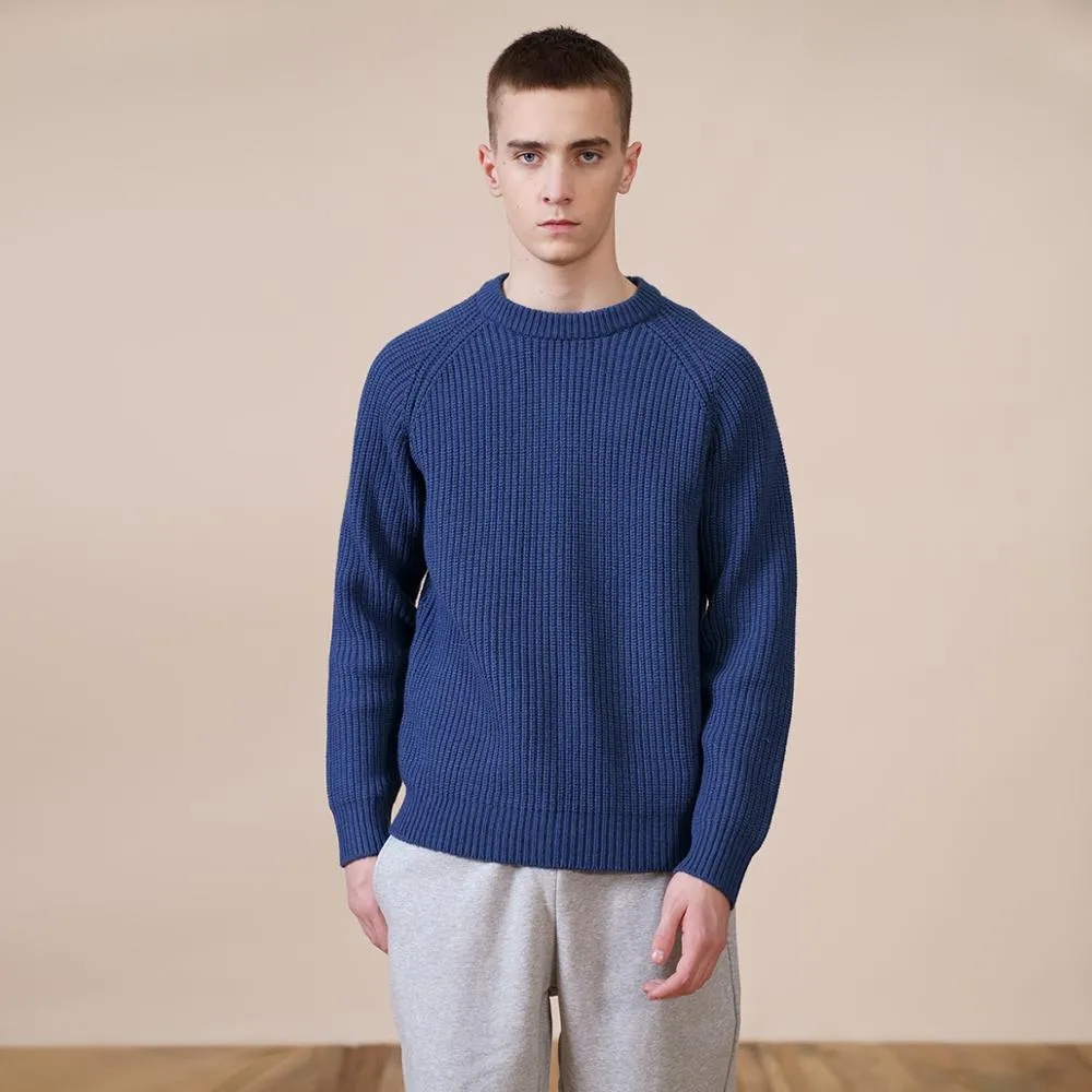 SIMWOOD Spring Winter New Sweater Men Raglan Sleeve Thick Warm