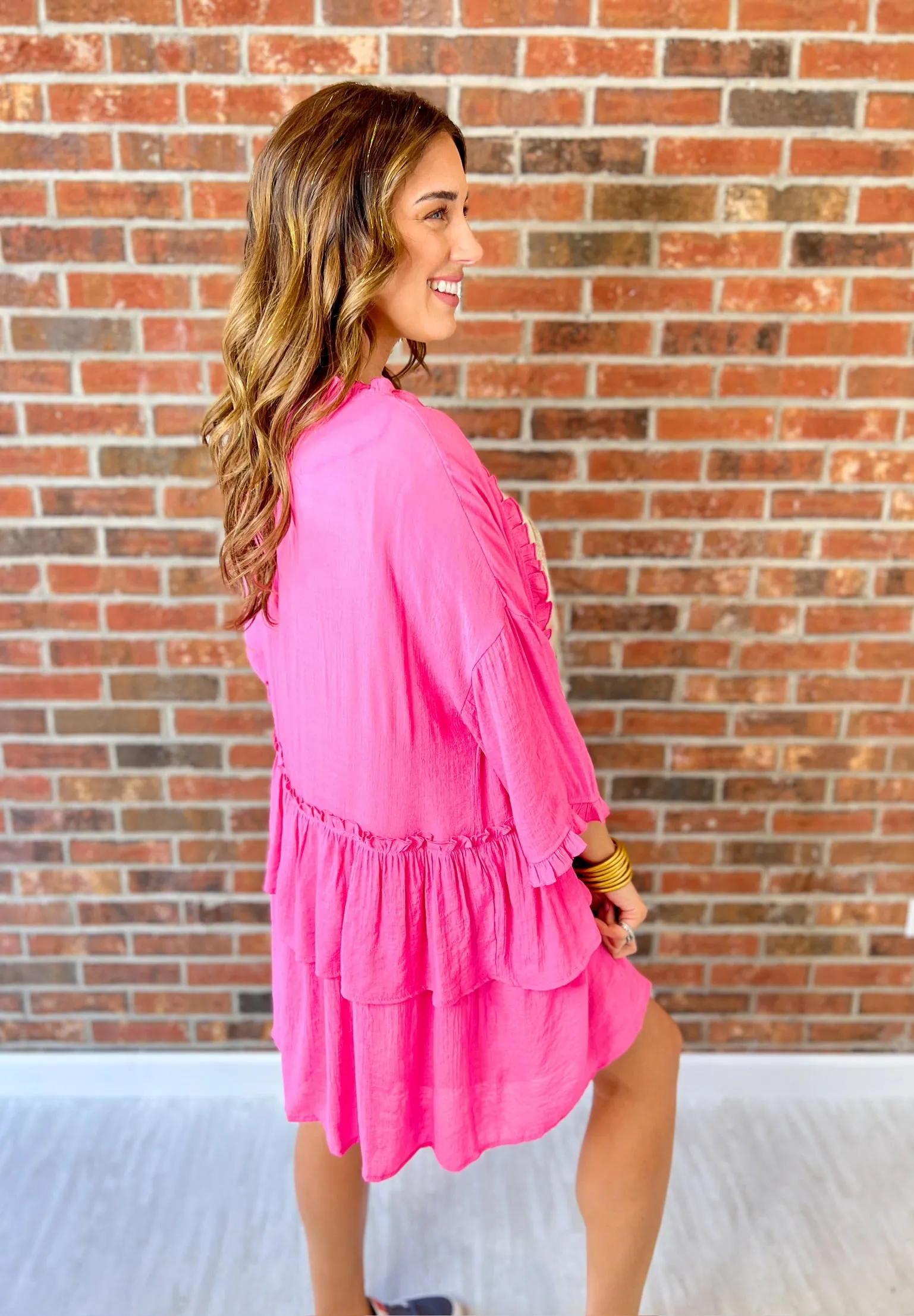 So Emotional Semi Sheer Cardigan - Barbie Pink