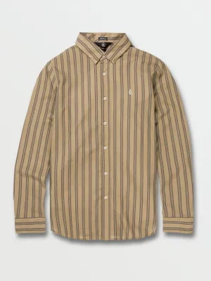 Styrofoam Long Sleeve Flannel - Dark Khaki