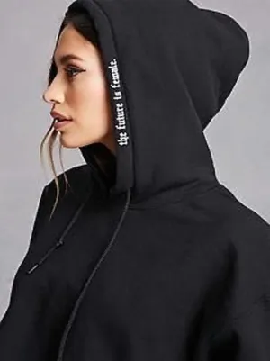 SXV  'the future is female’ Printed Cool Aesthetic Sweatshirt Hoodie