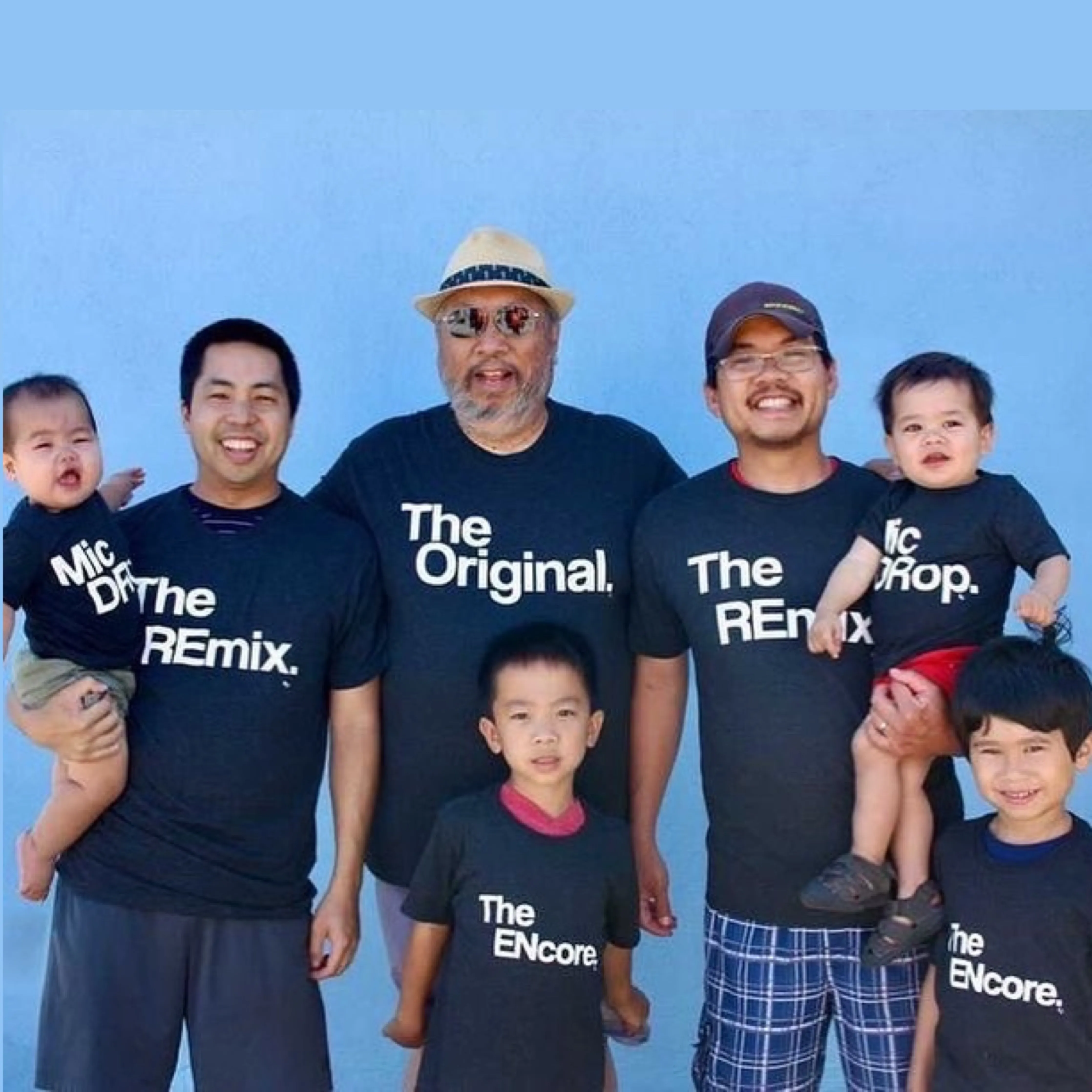 The Original The Remix The Encore® Family Matching Shirts - Black