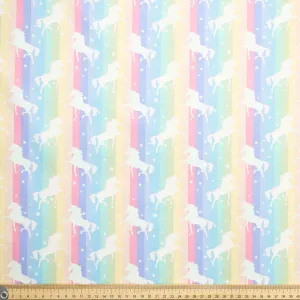 Unicorns & Rainbows Cotton Print