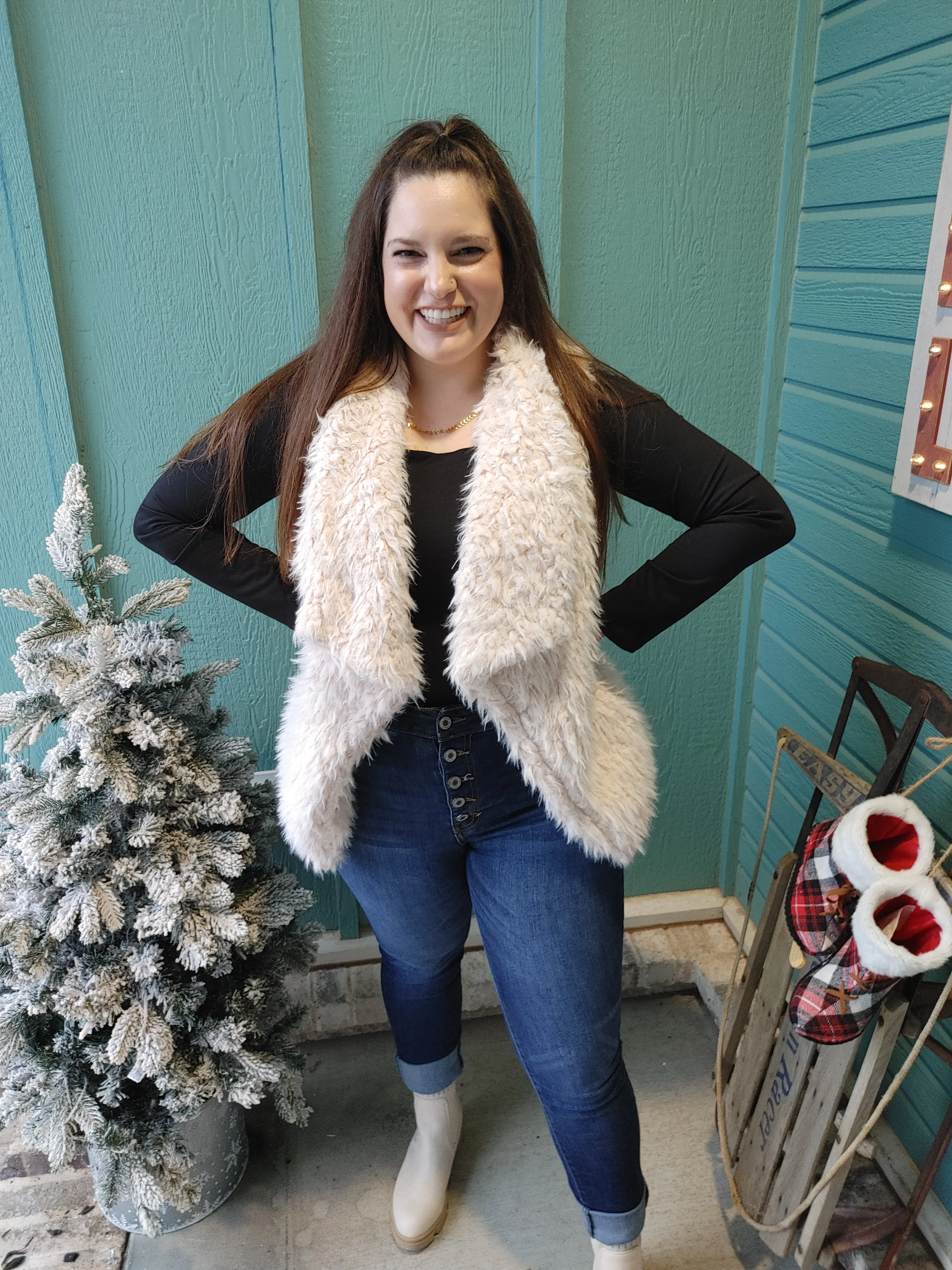 Winter Vibes Sherpa Vest