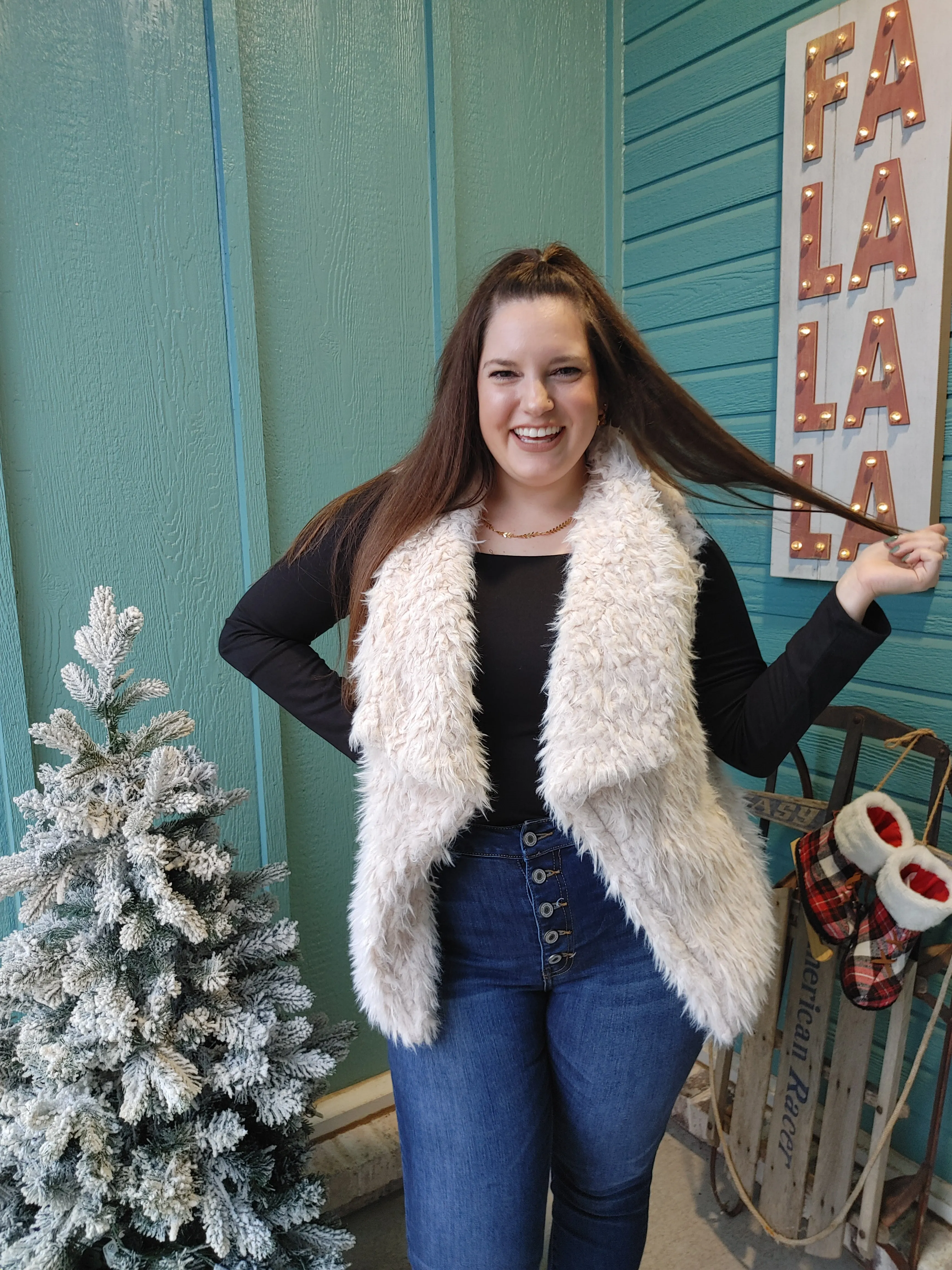 Winter Vibes Sherpa Vest
