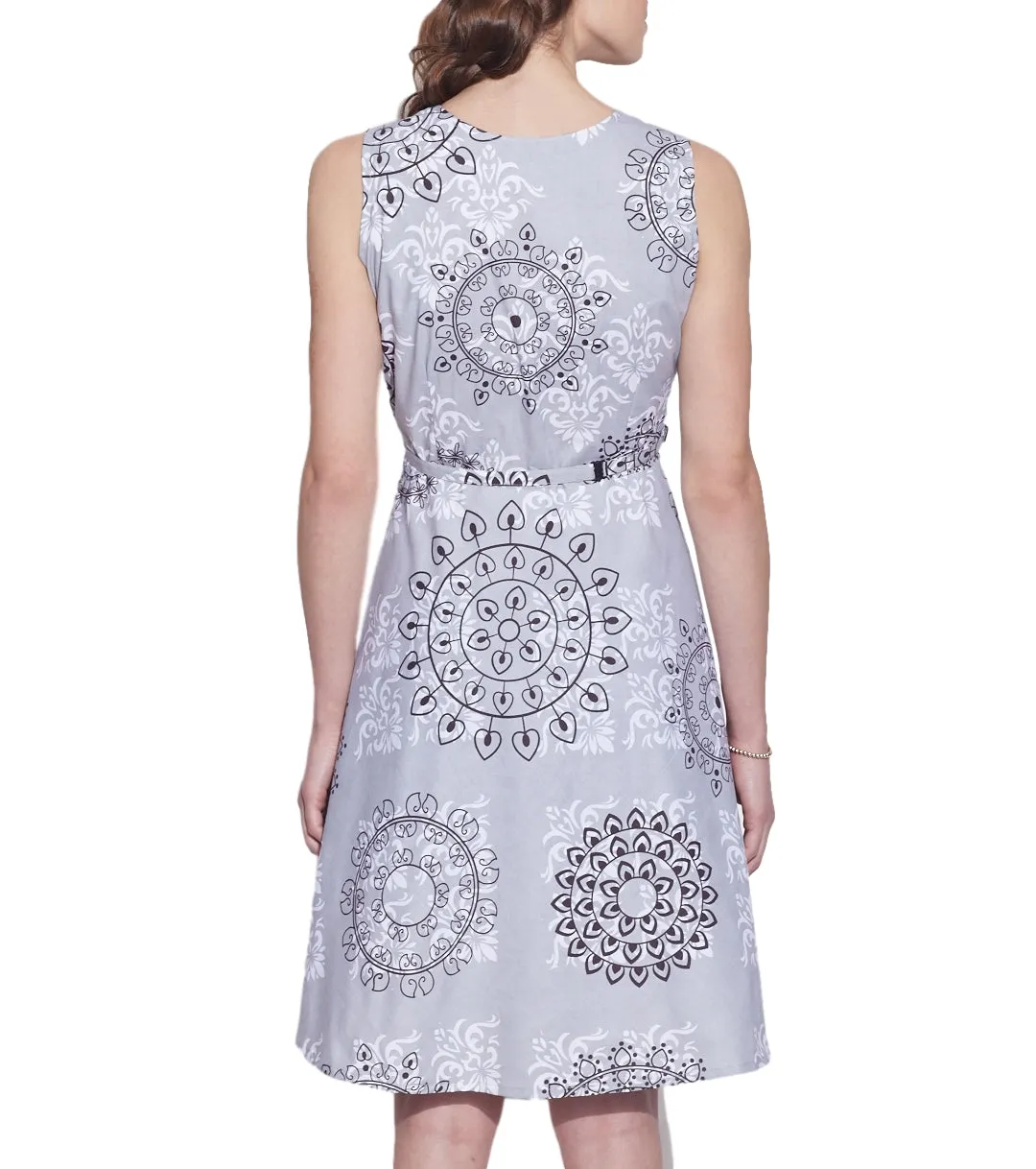 Women's Apparel Cotton Printed Dress,Machine Washable,W-CPD40-1602,Size-40 Inch
