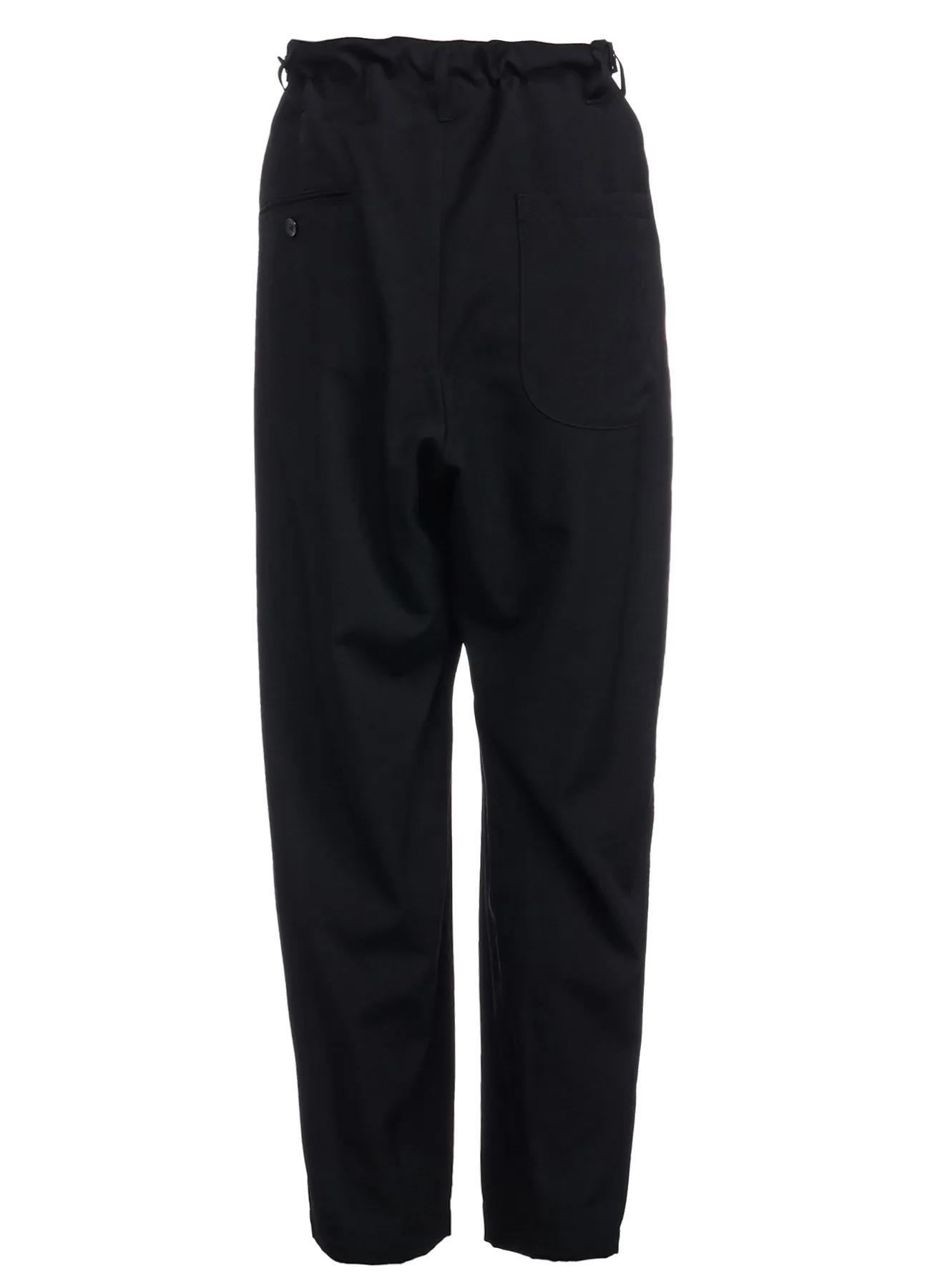 WOOL GABARDINE ZIPPER POCKET PANTS