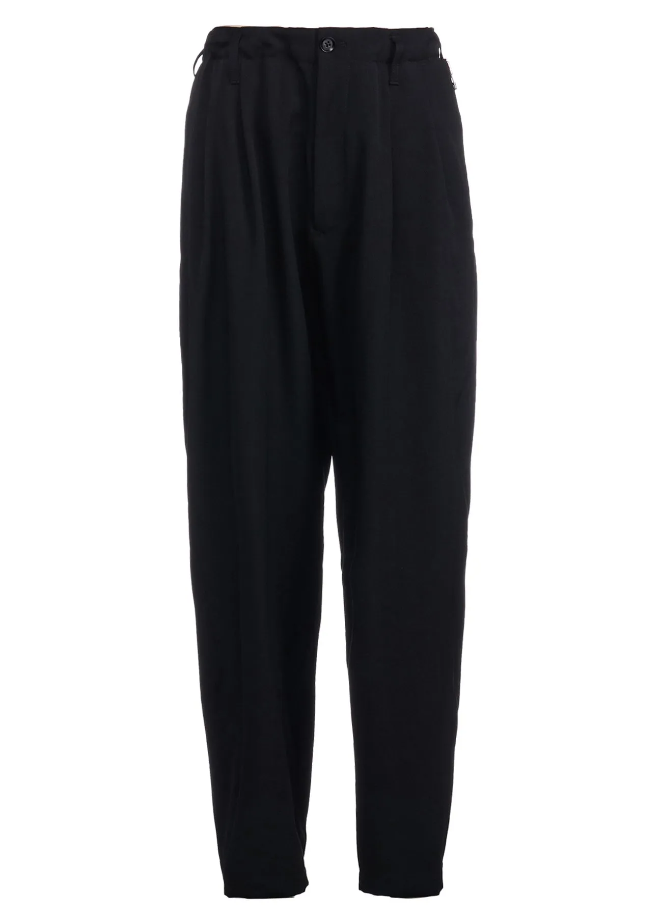 WOOL GABARDINE ZIPPER POCKET PANTS